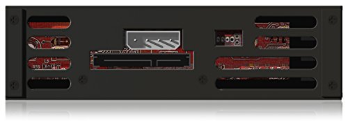 Icy Box IB-138SK-B-II Wechselrahmen für 1x 3,5″ (8,9 cm) SATA Festplatte für 1x 5,25″ Schacht, Lüfter, SATA III, Schloss, Aluminium, Schwarz - 3