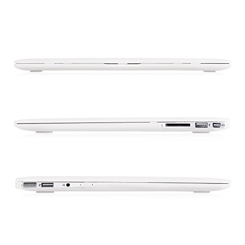 Fintie MacBook Air 13 Hülle – Ultra Slim Hochwertige Matt Gummierte Hartschale Tasche Schutzhülle Snap Case für Apple MacBook Air 13.3 Zoll (A1466 / A1369) , Frost Klar - 4