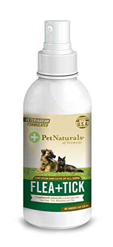 Pet Naturals of Vermont + de pulgas Tick Repelente Spray, 8-Ounce