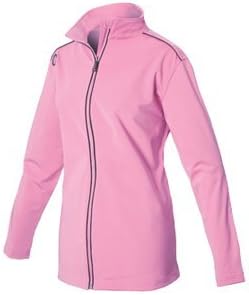 Sunderland Ladies Verbier Zip Through Mid Layer Golf Jacket Hibiscus/Black XL