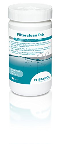 BAYROL Filterclean Tab - Patentierte 200 g Chlortabletten für die zweifach Desinfektion von Sandfiltern - pH neutral - 1 kg