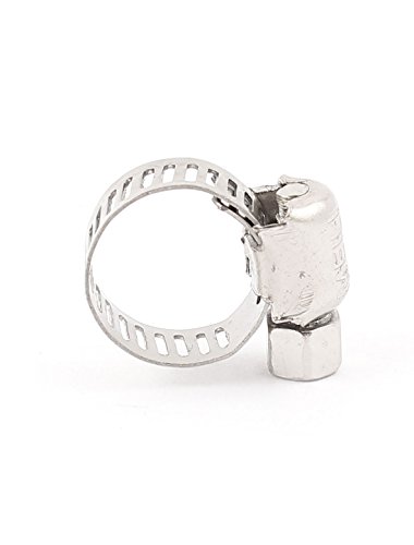 8Stk 6-12mm Bereich Einstellbar Stahl Draht Wasserrohr Schlauchschelle - 2