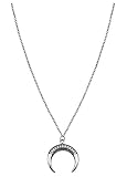 Brillante: piedras de circonita blanca adornan la cadena de la luna.