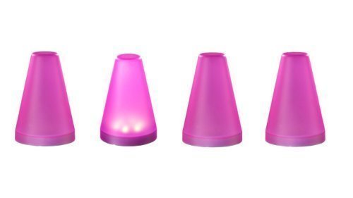 Preisvergleich Produktbild xavax led leuchte lila 4 Stück mit Batterien