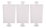 Pack of 3 PLASTIC PAD BACKS for the BACKBLISS Back Lotion Applicator. These are the plastic BACKS and NOT soft foam sponge refill pads.