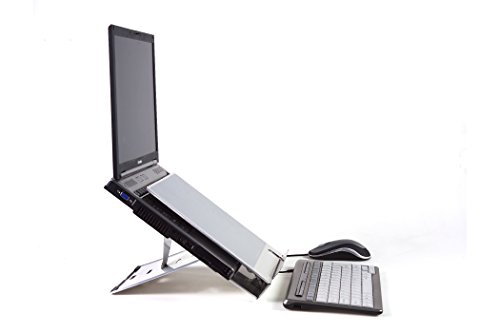 BakkerElkhuizen BNEQ260 Ergo-Q 260 mobiler Halter mit integrierter Dokumentenhalter für Laptop bis 39,6 cm (15,6 Zoll) - 2