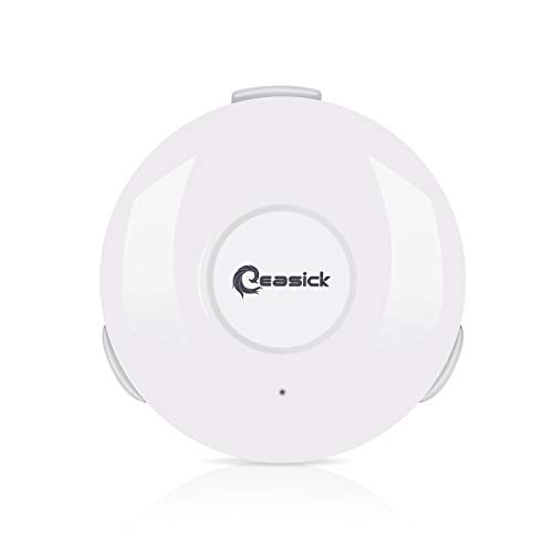 Preisvergleich Produktbild Intelligenter WiFi Wassersensor, Wasseralarmempfindliche und genaue Überschwemmungserkennung, austauschbare Batterie, APP-Alarm, Wasserleckagen können innerhalb von 5 Sekunden erkannt Werden
