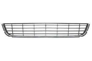 AUTOFORNITURE ITALIA GRIGLIA CENTRALE PARAURTI ANTERIORE GOLF VI DAL 2009 AL 2012 CORNICE CROMATA