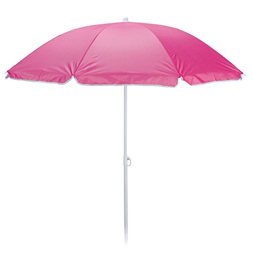 JEMIDI Sonnenschirm in 2 Ausführungen Sonnen Schirm Schutz Sonne Schirme (148 cm Durchmesser, Pink)