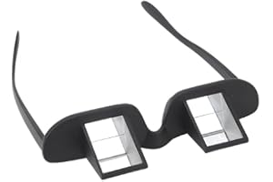 Annadue Lazy Glasses Bed Prisma Glasögon, Glasögon Horisontell Spegel HD Liggande Glasögon 90° Prisma Glasögon för Att Ligga