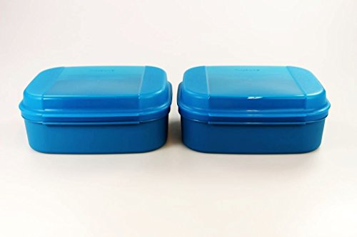 TUPPERWARE Naschkätzchen 1,7L dunkel türkis (2) Bellevue Dose Vorrat Royal 17150