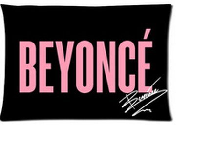 Beyonce Flawless Queen B Mrs Carter Yonce Pink Zippered Rectangle Pillow Cases 20x30inch (two side printed)