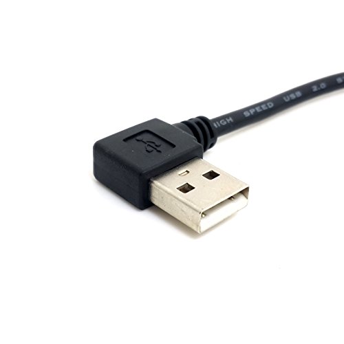 chenyang links gewinkelt USB 2.0 A männlich auf B männlich gewinkelt 90 Grad Drucker Kabel 50 cm - 3