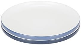 Compact Living Dinnerware - Set of 2 Stackable Side Plates - Mid and Dark Blue - 20.5 cm / 7'9 in