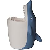 Winkee - Vaso para cepillo de dientes, diseño de animal (tiburón)