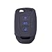 KMH Silicone Key Cover Fit for Tata Zest Flip Key (Black with Blue) RS.199.00