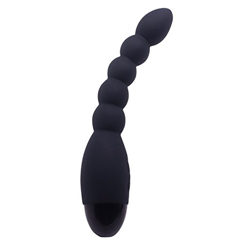 Quiet Vibrators Sex Products Vibrator 10 Function USB Rechargeable Anal Plug Clit Vibrator Sex Toys for Woman for Men Adult Toy,Black