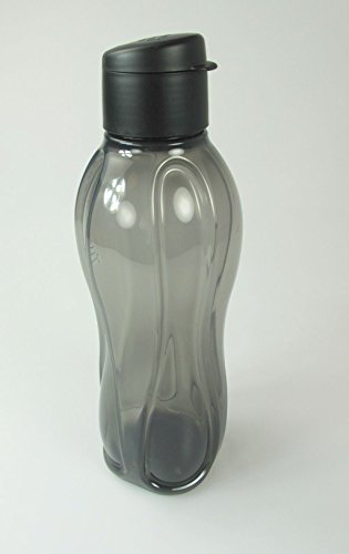TUPPERWARE To Go Eco 1,0L schwarz C138 Trinkflasche EcoEasy Flasche Ökoflasche - 3