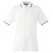 Produktbild Fruit of the Loom - Kontrast Poloshirt 'Tipped Polo' - Modell 2013 / White/Kelly Green, 3XL 3XL,White/Kelly Green