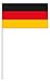 Produktbild Papierfähnchen Freie Auswahl - WM 2018 Teilnehmer - partydiscount24® (Deutschland, 50 Stück)