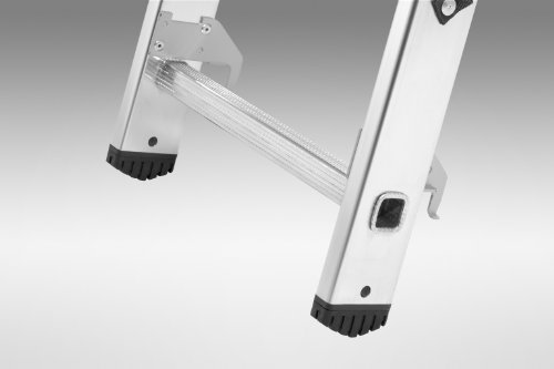 Hailo 1033-701 Alu-Kombileiter L680 3-teilig 3x 11 Sprossen, metallisch - 3