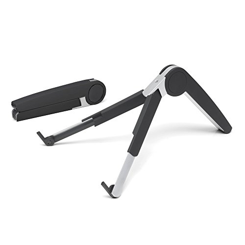OPUS 2 344310 Desk ständer für Laptop, Tablet, E-reader matt aluminium/ schwarz