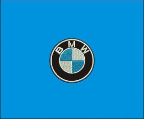 Patch Logo Emblem BMW cm 4 Diameter Embroidered Iron On Applique Patch Embroidery Replica -566