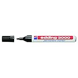 Edding E 3000, schwarz - Permanentmarker wasserfest