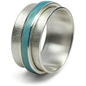 Drehring Ozean 925 Silber, 11mm