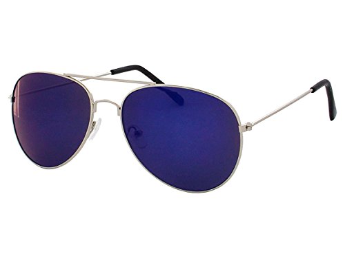 Trendmaus Alsino Pilot Gafas retro porno gafas gafas de sol aviador Aviador V-705 blau talla única
