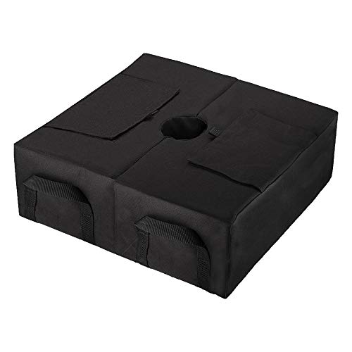 YELAIYEHAO détachable, grande ouverture pour le sable, remplissable ombrelle titulaire pour patio parapluies (umbrella, noir)