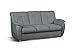 Produktbild Cavadore 3- Sitzer Sunuma mit Federkern / Moderne 3 sitzige Sofagarnitur / Größe: 189 x 91 x 90 cm (BxHxT) / Farbe: Grau