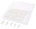 CHIC*MALL 100Pcs Natural white French Acrylic False Fake Nail Art Fingernail Full Tips Box