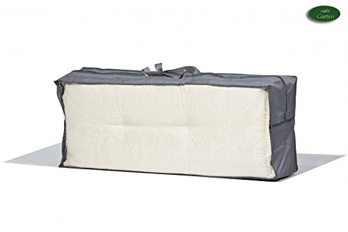 Premium Schutzhülle für 4 Gartenmöbelauflagen aus Polyester Oxford 600D von 'mehr Garten' --- Tragetasche für Gartenstuhlauflagen