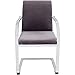 Produktbild Kare Design Freischwinger Candodo AL Samt Grau Stoff u. Kunstleder