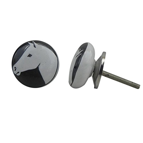 Preisvergleich Produktbild Pferd - Keramikknauf / Möbelknopf