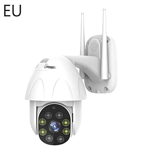 Preisvergleich Produktbild Drahtloses Sicherheitssystem WiFi-Überwachungs-IP-Kameras im Freien, Audio-Gegensprechanlage 1080P WiFi PTZ intelligente Überwachungsfernkamera intelligenter Tag-Nachtsicht-Wolken-Service APP-Stoß