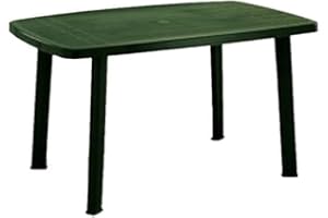 IPAE-PROGARDEN Modularer rechteckiger Tisch, Made in Italy, 101 x 68 x 72 cm, grüne Farbe