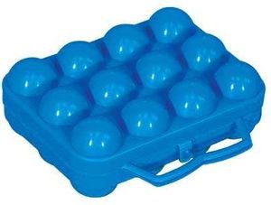 ALUMINIUM ET PLASTIQUE Boîte à 12 oeufs bleu en plastique - BO12BLEU