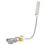 Lámpara de LED con enchufe, interruptor en la parte posterior de un imán fuerte.