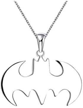 Amcool Silberne Batman Halskette Steampunk Style Schmuck Anhänger Halskette