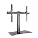 Produktbild LCD LED TV STÄNDER GLAS STANDFUSS Schwenkbar Höhenverstellbar Fernsehstand Stand Flachbildschirm Möbel Rack VESA 400x400 600x400 Universal HALTERUNGSPROFI TVS051