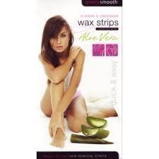16 bikini & underarm hair removal wax waxing strips and aloe vera wipes Quick & Easy