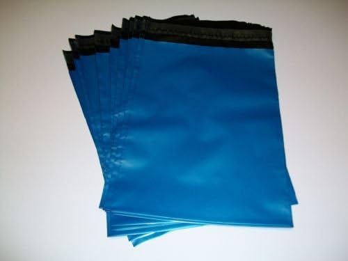 20 X Small 6 X 9 Metallic Blue Coloured Plastic Poly Mailing Post Bags Mailers