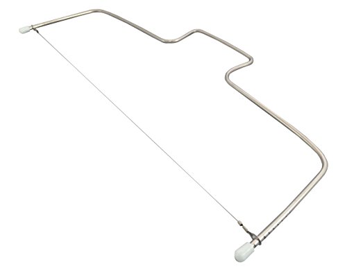 KitchnPro Patisserie Tortenbodenschneider, Aluminiumrahmen mit Schneidedraht, 34 cm