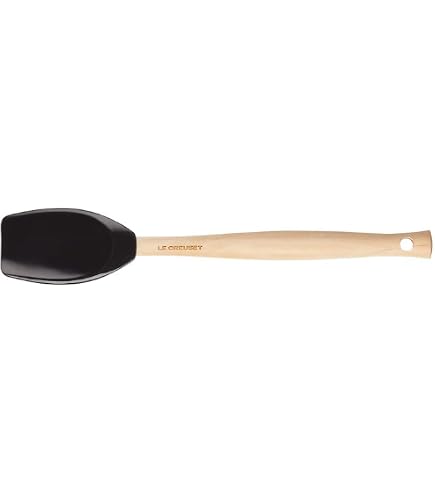 Spatule Silicone Le Creuset 32 Cm - Résiste à 250°C - Noyau Nylon Renforcé - Pour Poêles Anti-adhésives - Onyx