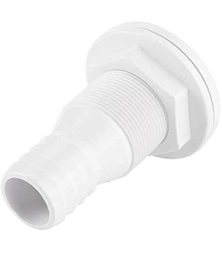 Raccord Traversant De Coque En Nylon Pour Pompe De Cale - 20mm Ou 25.4mm, Droit Ou Coudé 90° - 2