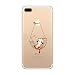 Produktbild Miagon Hülle für iPhone 6S Plus,Kreativ Süß Katze Hängematte Muster Ultra Dünne Transparent Flexibel Weich Silikon Handyhülle Stoßfest Bumper Schutzhülle für iPhone 6 Plus/6S Plus