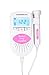 Professional Baby Fetal Doppler Heart Monitor 3Mhz Backlit LCD Display + 250ml Ultrasound Gel (Pink)