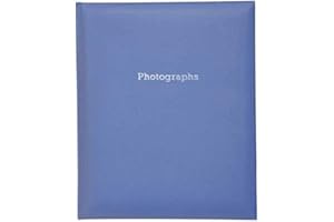 PFENNIG N SQUID LTD Deluxe Large Blue Self Adhesive Photo Album Hold Various Sized Photos 50 Page